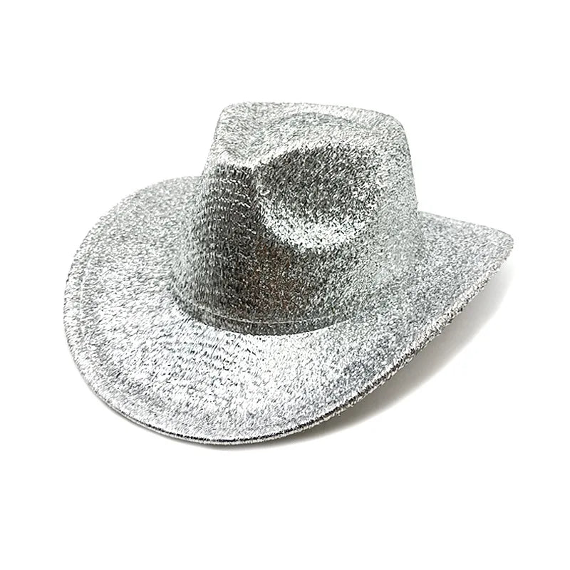 Glitrende Western Cowboyhatt