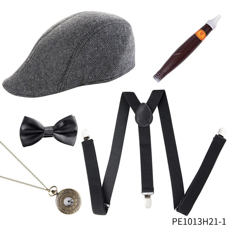 1920-tallet Gatsby Gangster Kostymesett for Menn