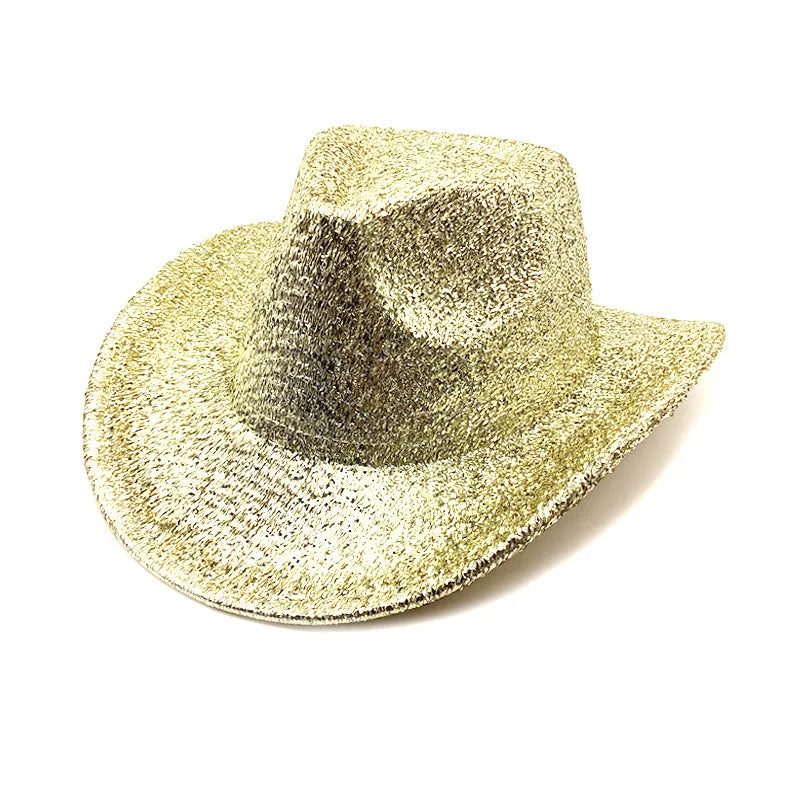 Glitrende Western Cowboyhatt