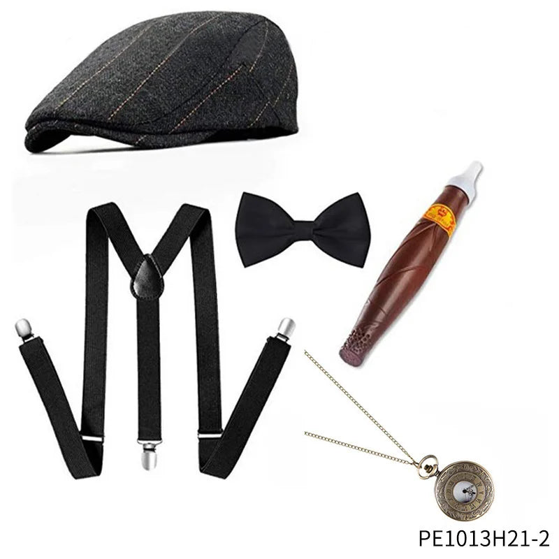 1920-tallet Gatsby Gangster Kostymesett for Menn