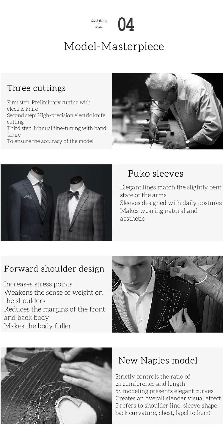 Peaky Blinders 3-Delt Rutete Dress for Menn