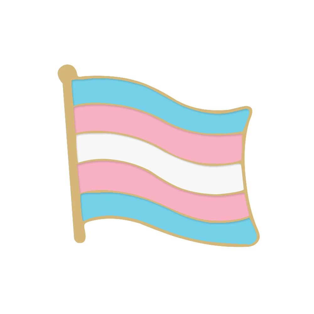 Inkluderende Pride Emaljepin (Progress, Trans, Bi, Asexuell)