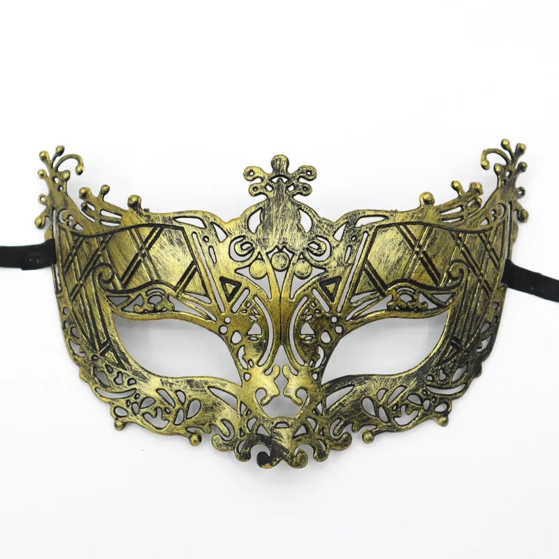 Vintage Prins Maskeradadmaske med Krone