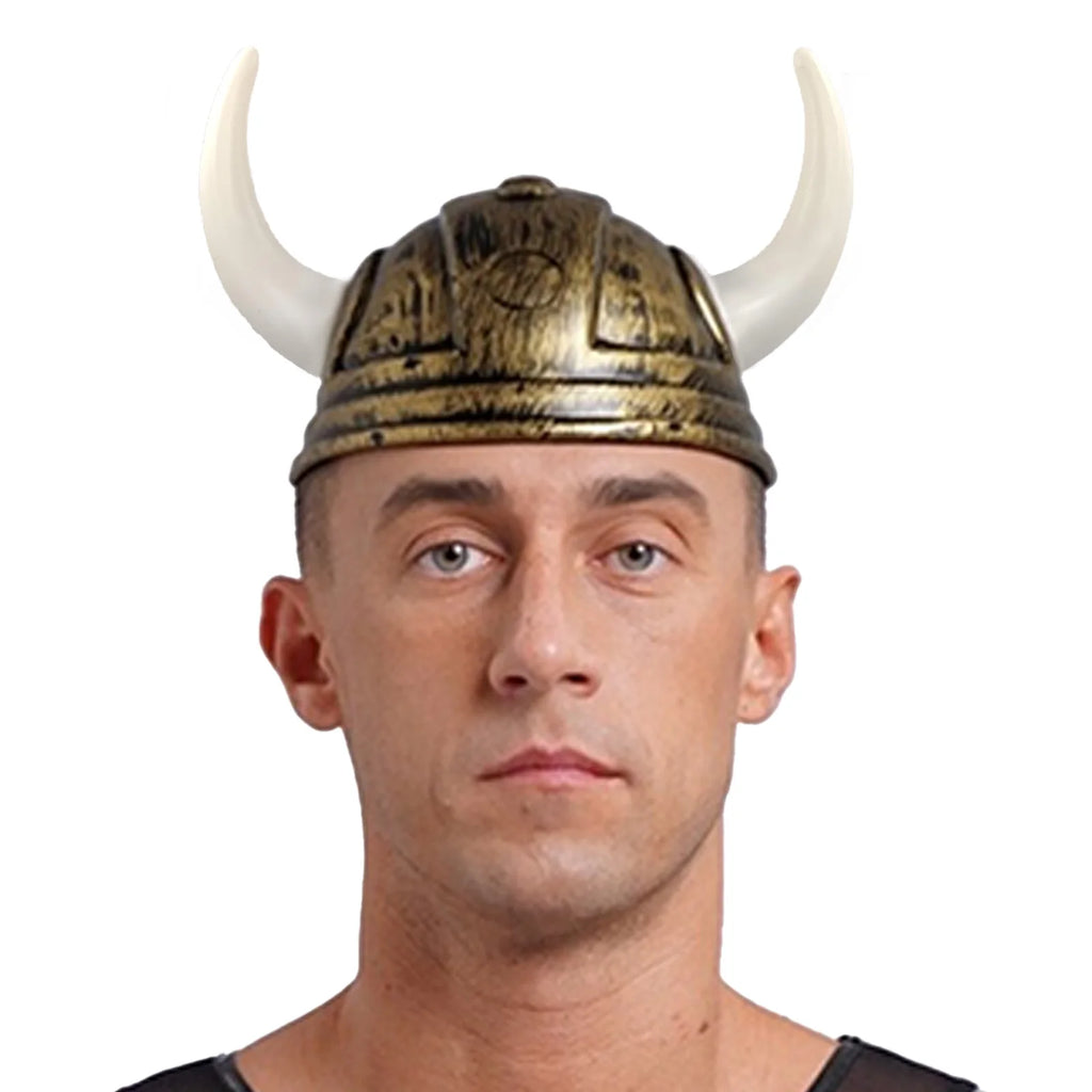 Klassisk Vikinghjelm med Horn