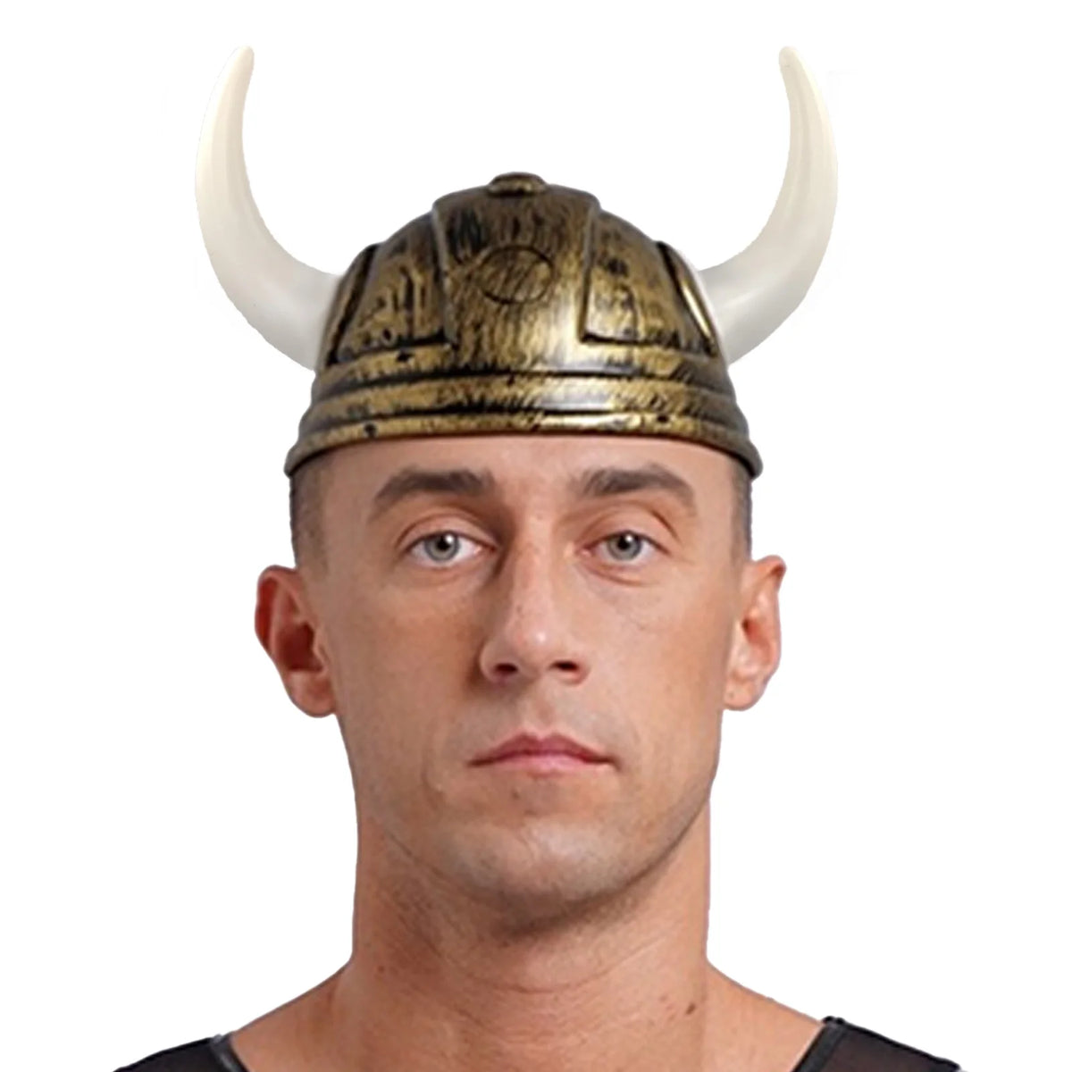 Klassisk Vikinghjelm med Horn