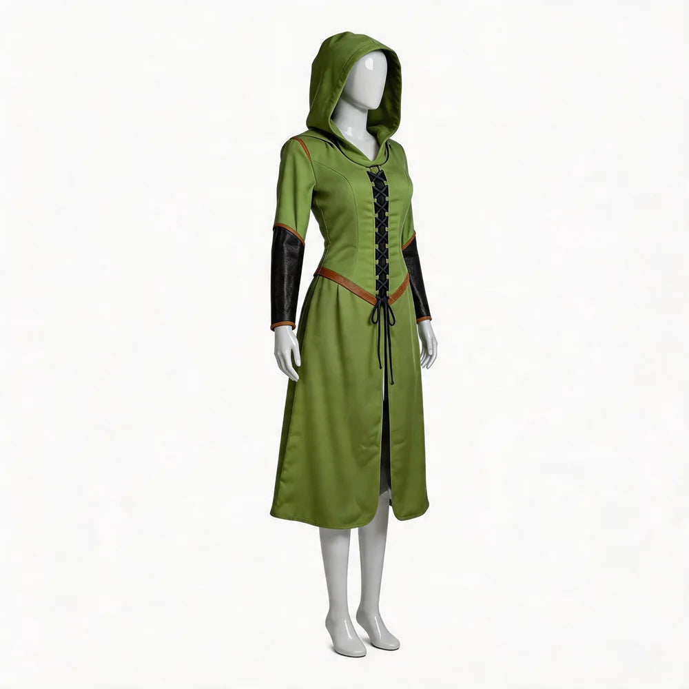 Womens Medieval Hooded With Kostyme