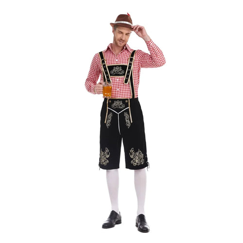 3-Delers Lederhosen Oktoberfest Antrekk for Menn