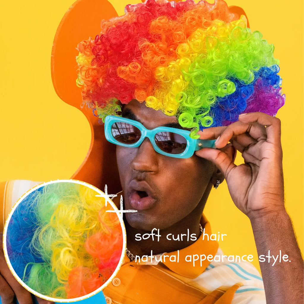 Klassisk Afro Puff Klovneparykk