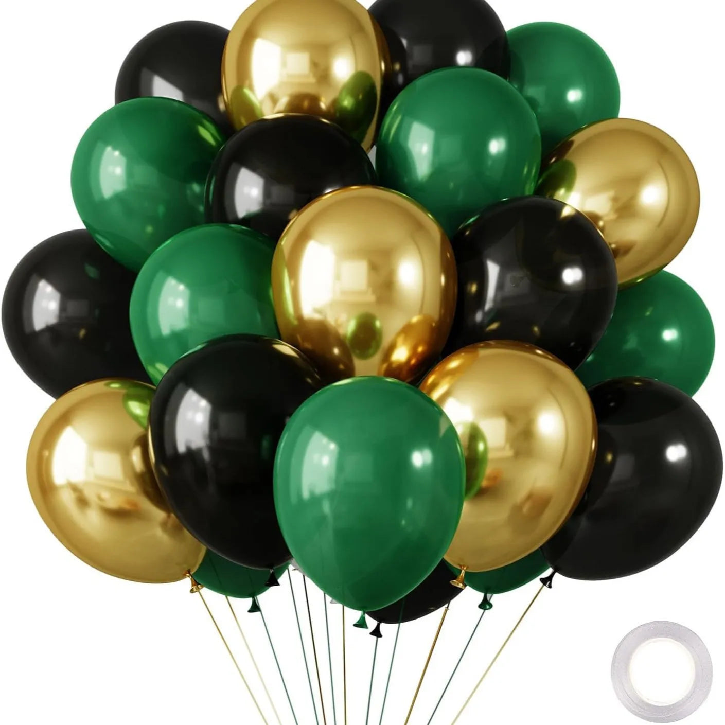 30-Pakning Krom Metalliske Heliumballonger