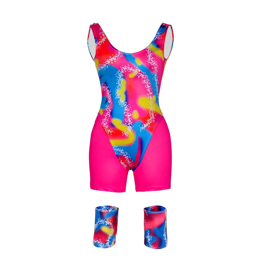 80s Barbie & Ken Retro Aerobic Kostyme for Voksne