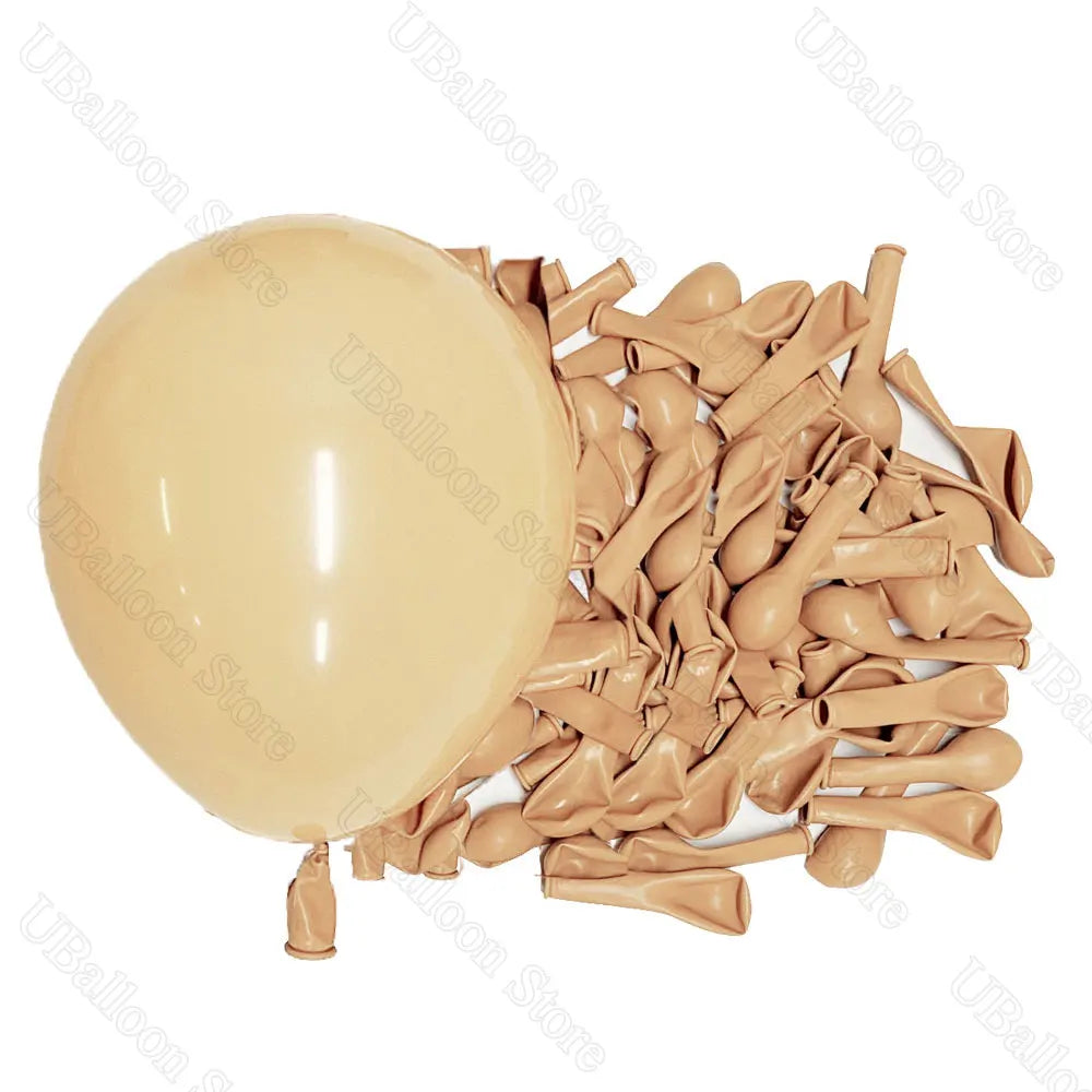 Boho Nøytrale Latexballonger – Sand, Kaffe & Nude