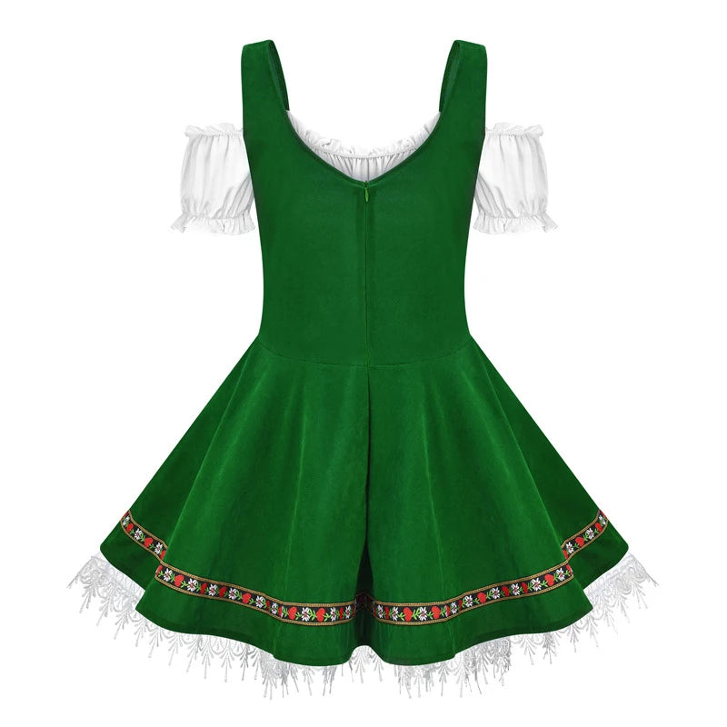 Klassisk Dirndl Oktoberfest-kjole til Dame