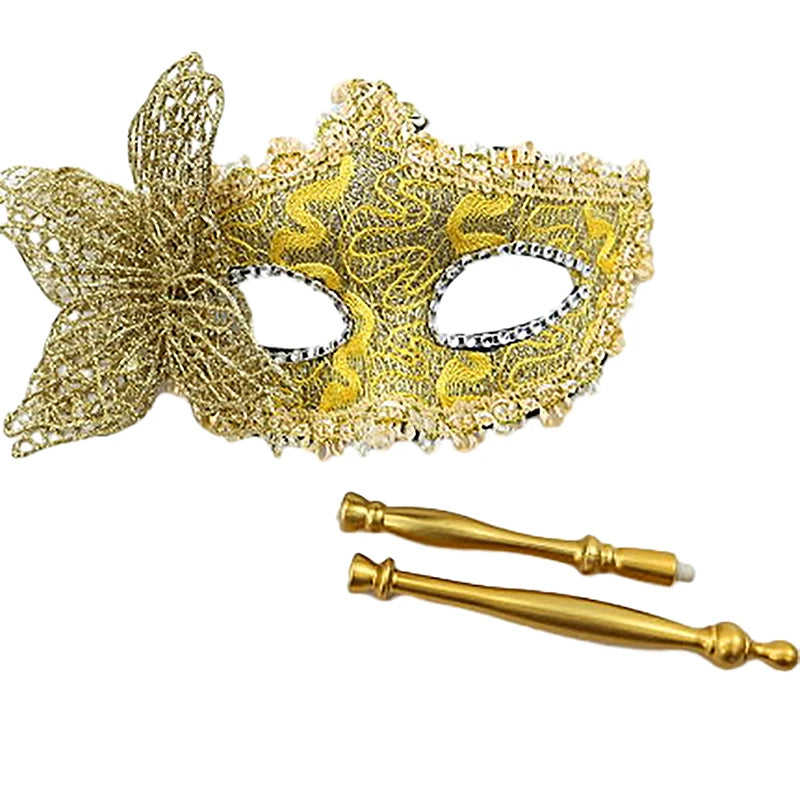 Elegant Halvmaske på Pinne for Damer