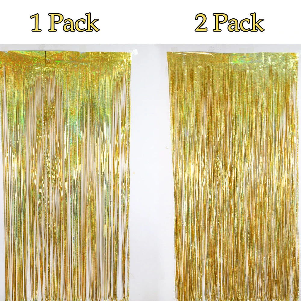 Glitter Bakgrunnsgardin for Fotovegg 1x2m