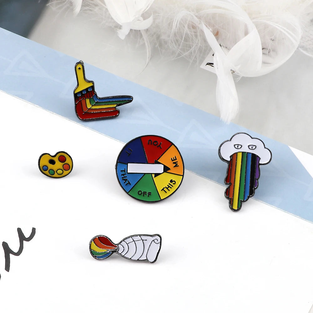 Pride Emaljepins & Regnbue-Pins for Jakke og Veske