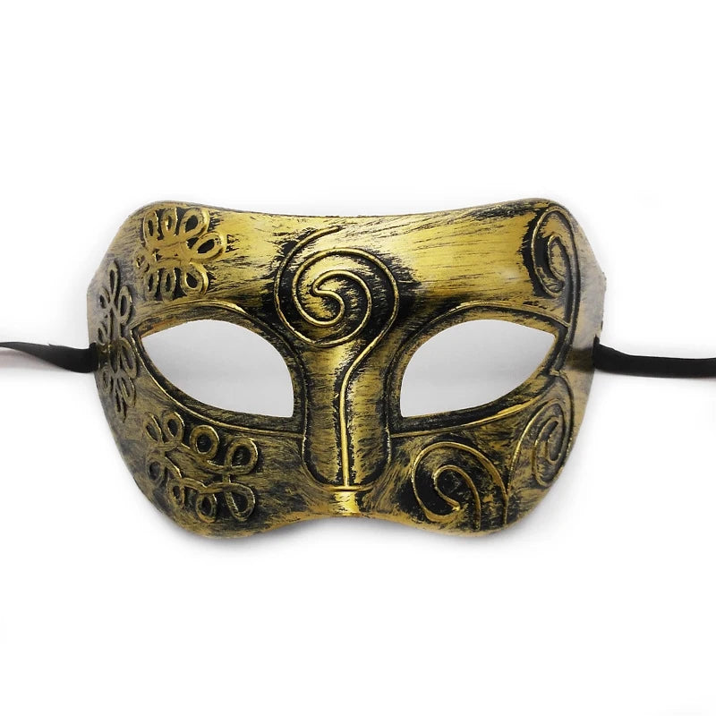 Vintage Prins Maskeradadmaske med Krone