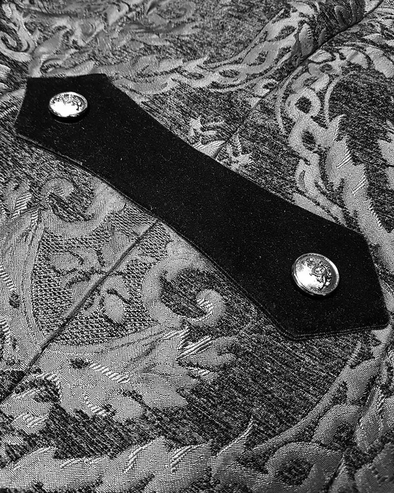 Gotisk Steampunk Sabeljakkefrakk for Herre