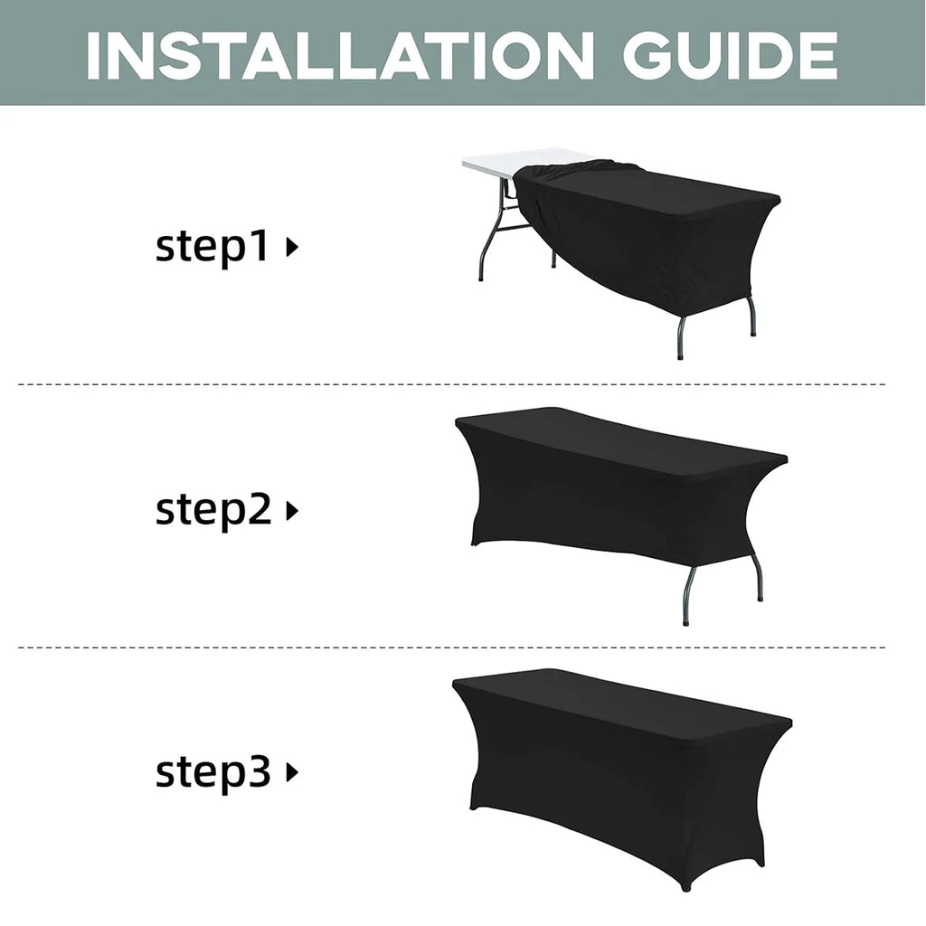 Elastisk Duk til Festbord (Rynkefri Spandex)