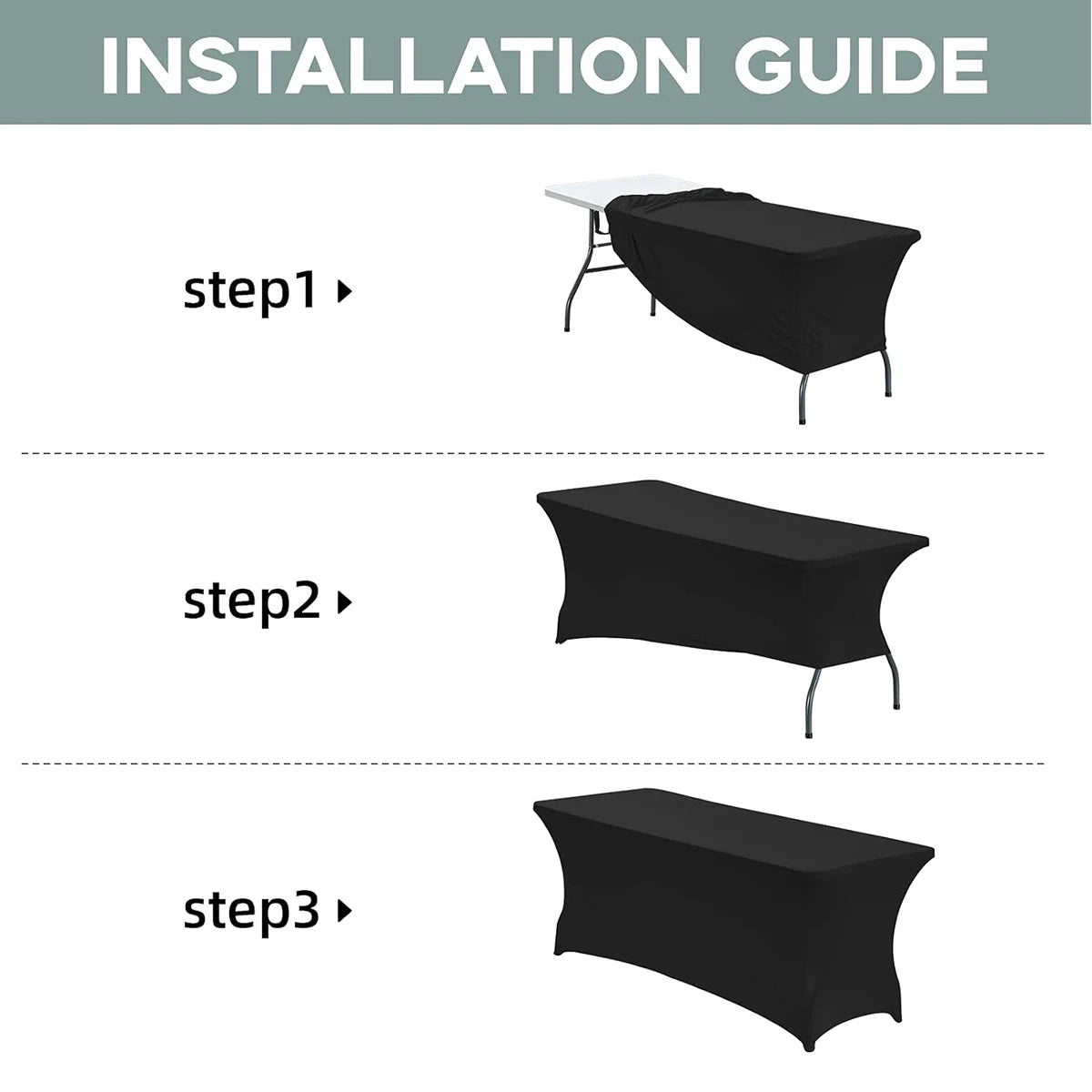 Elastisk Duk til Festbord (Rynkefri Spandex)