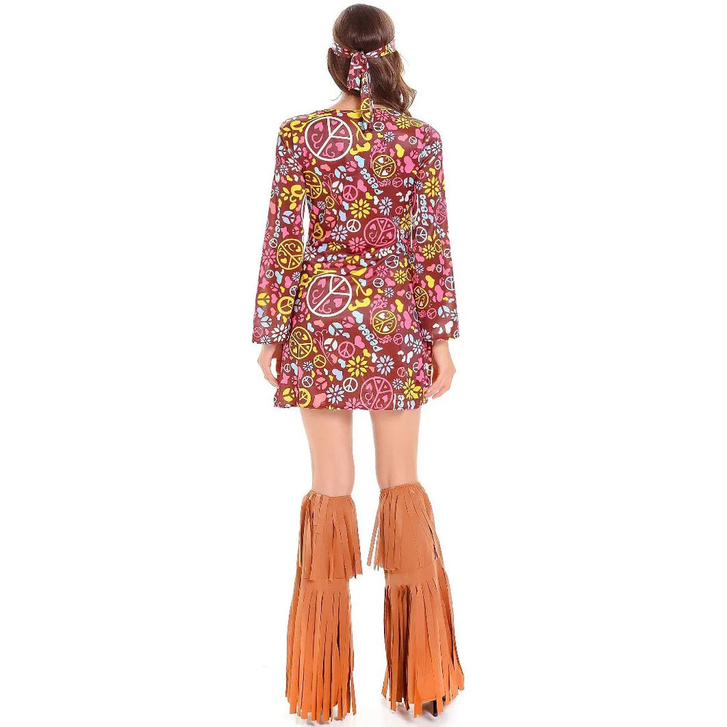 70-talls Hippie & Disko Kostyme for Herrer