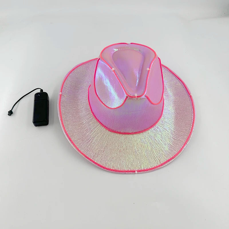 LED-Lyst Western Cowboyhatt