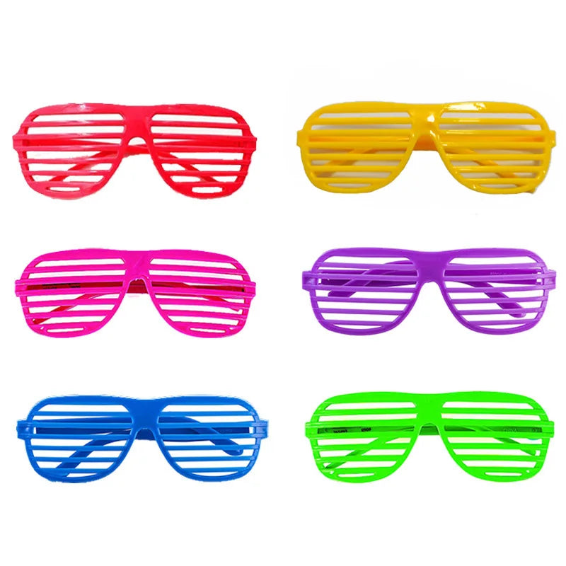 Festlig 1/2Sets Neon Plastic Hats Glasses