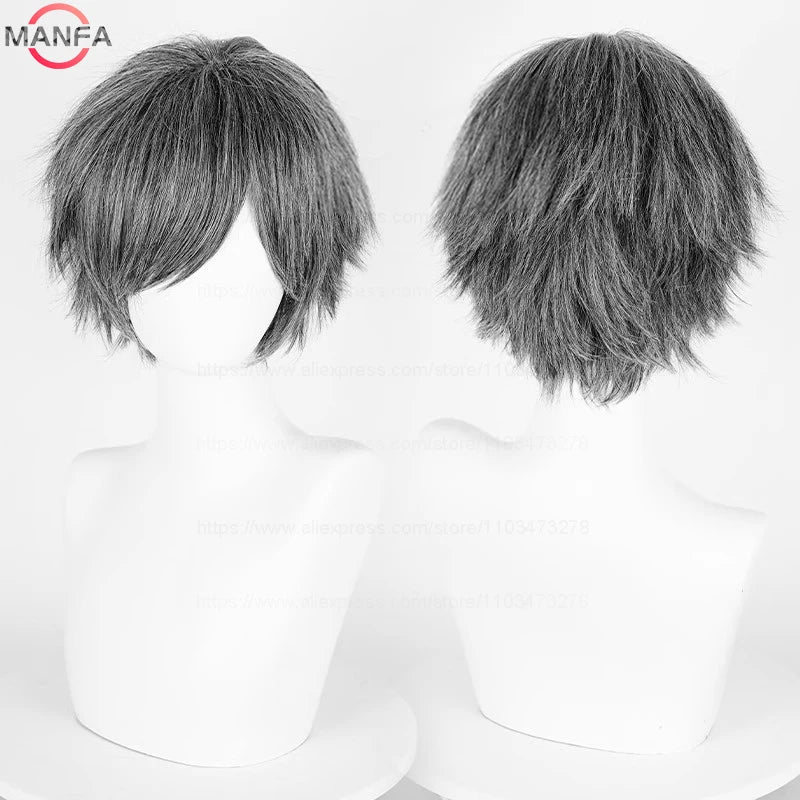 Kort Rett Cosplay-Parykk (30 cm)