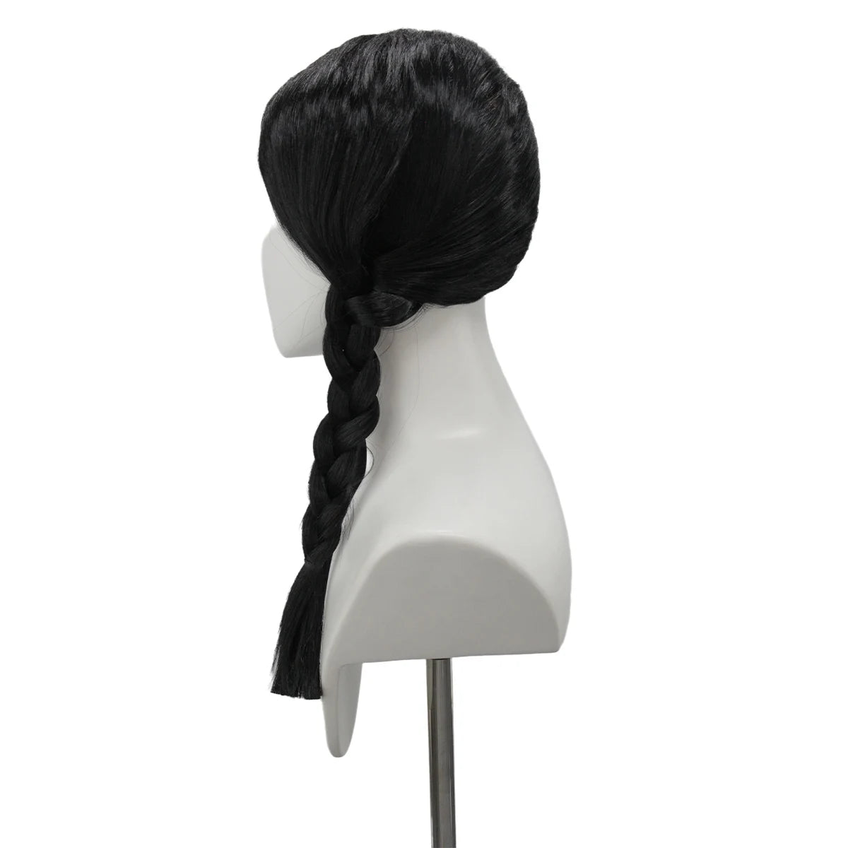 Wednesday Addams Sorte Fletter Parykk