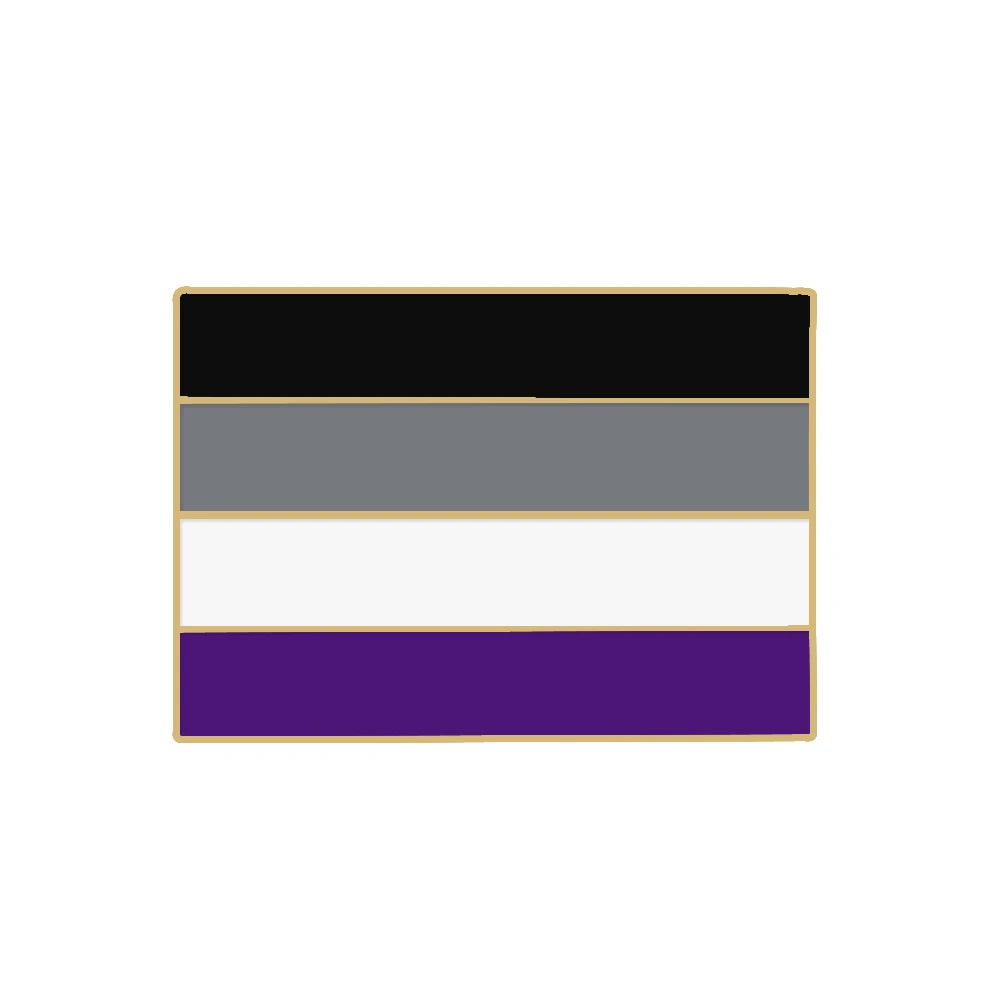 Rektangulær Pride Emaljenål / Brosje