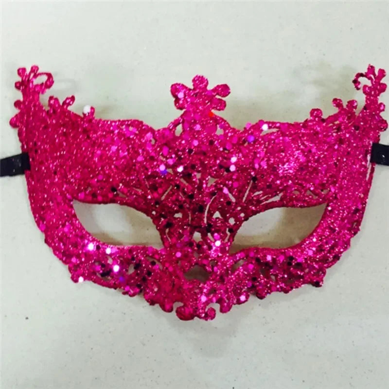 Paljett & Blonde Revemaske for Prinsesser
