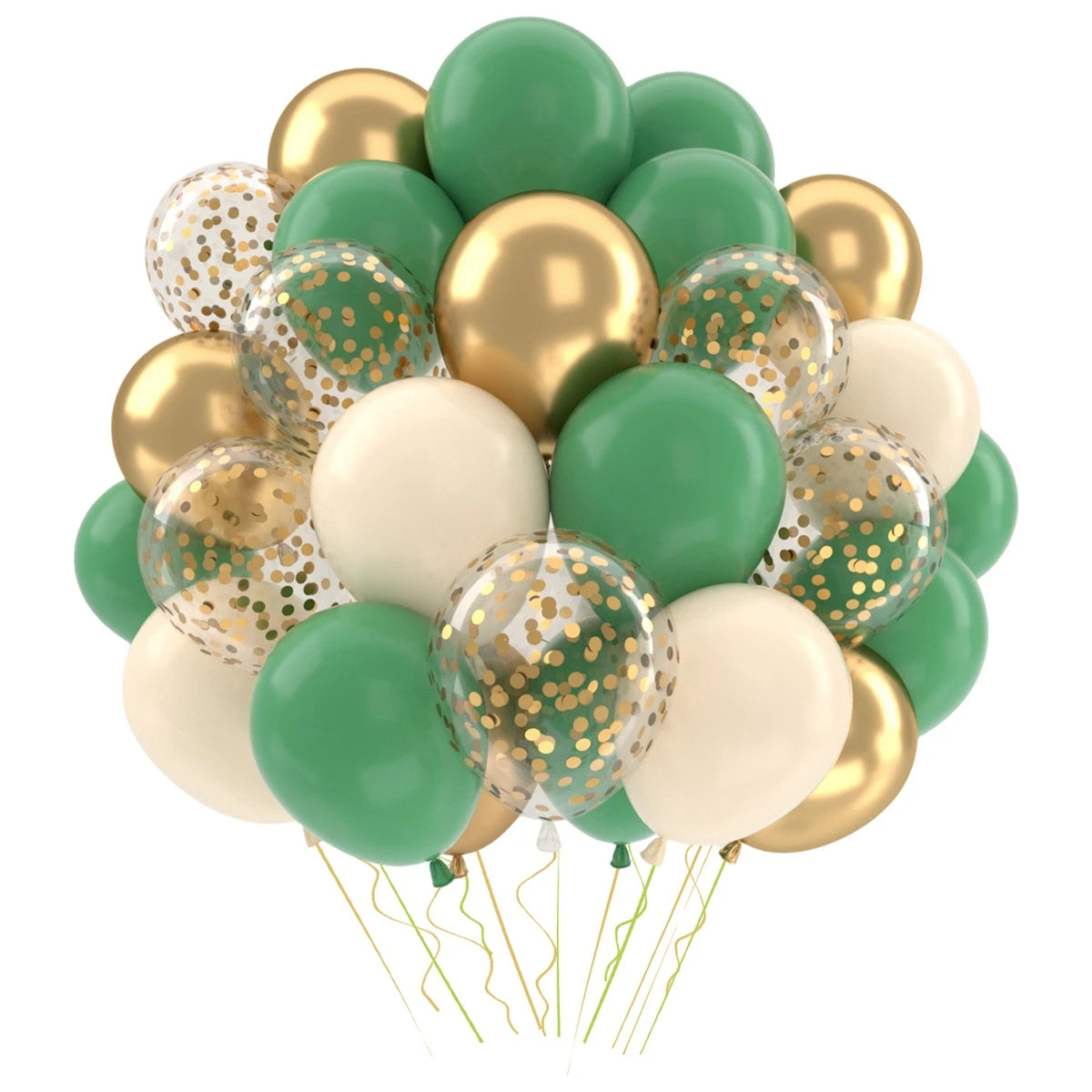 Perlemor & Metallisk Ballongmiks – Flerpakning