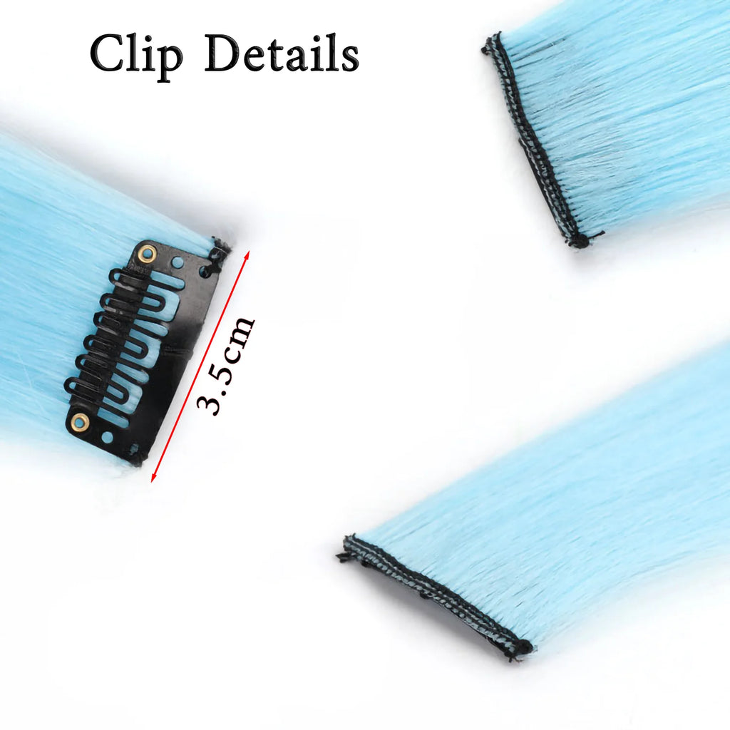 Selvlysende Hårforlengelse med Clips (50 cm)