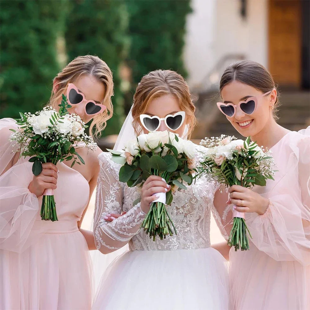 Bride & Bridesmaid Hjerteformede Solbriller