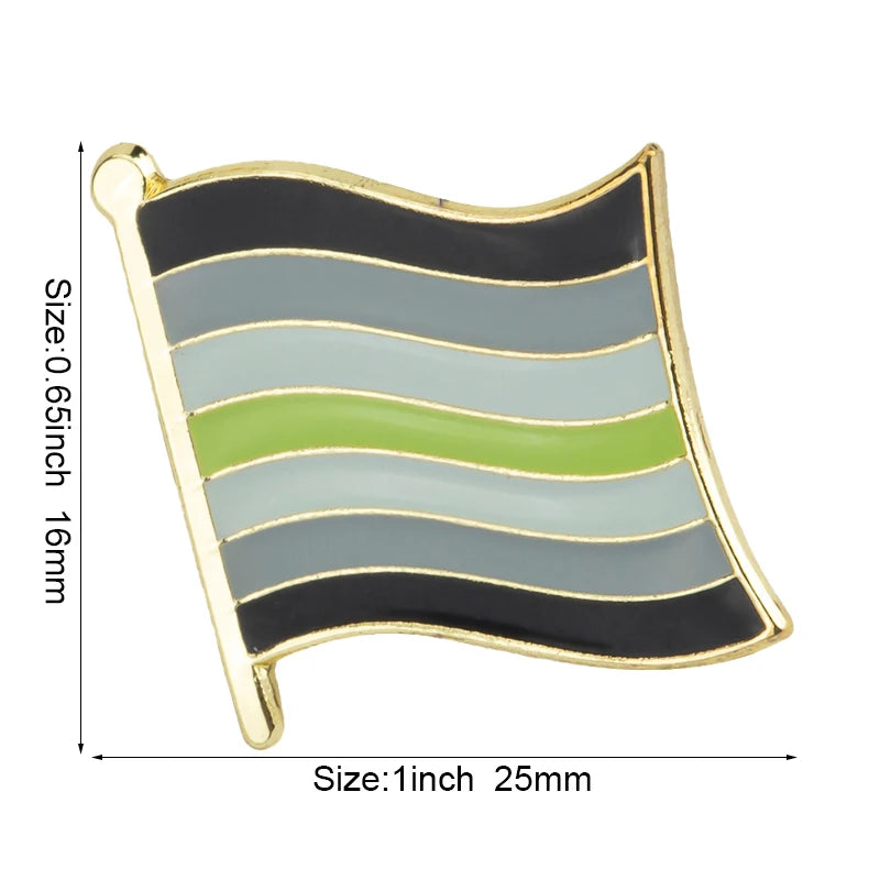 Progress Pride Emalje Lapel Pin