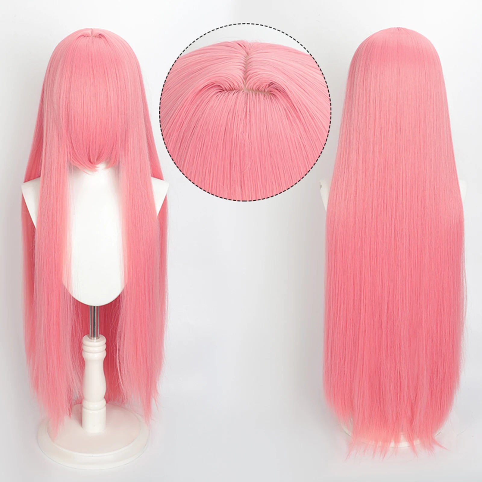 Ekstra Lang Rett Cosplay-Parykk (100 cm)
