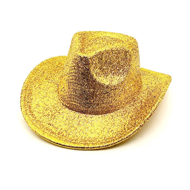 Glitrende Western Cowboyhatt