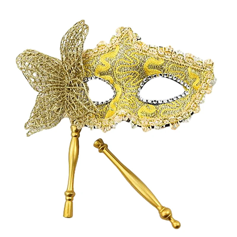 Elegant Halvmaske på Pinne for Damer