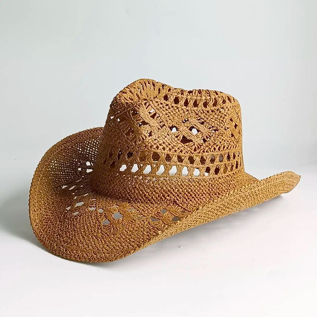 Retro Strå-Cowboyhatt