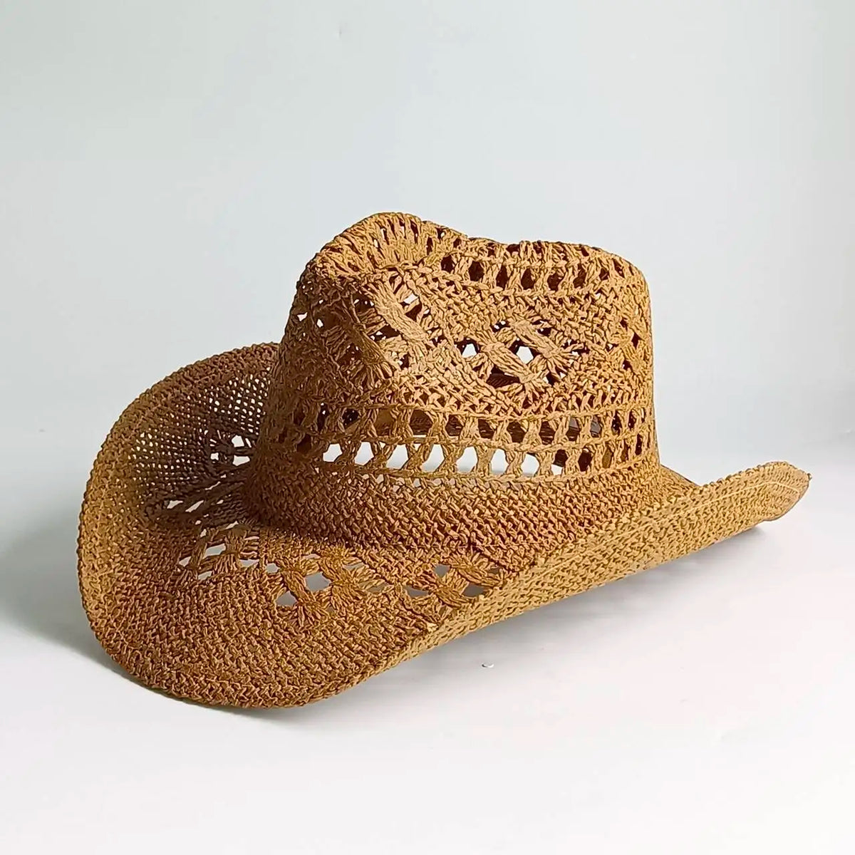 Retro Strå-Cowboyhatt