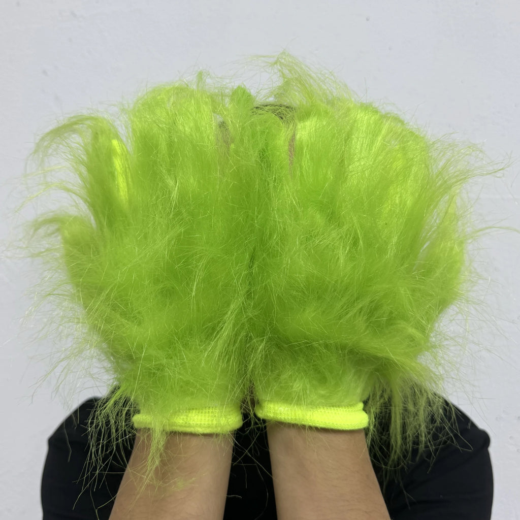Grønn Monster Lateksmaske (Grinchen-stil)
