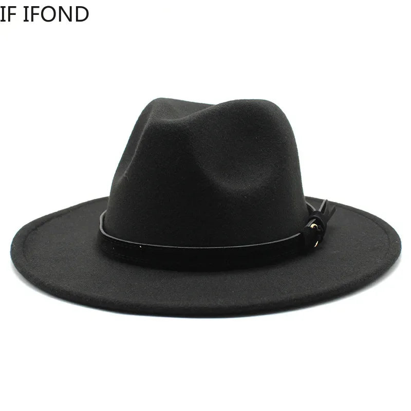 Elegante Ull-Fedora Hatt