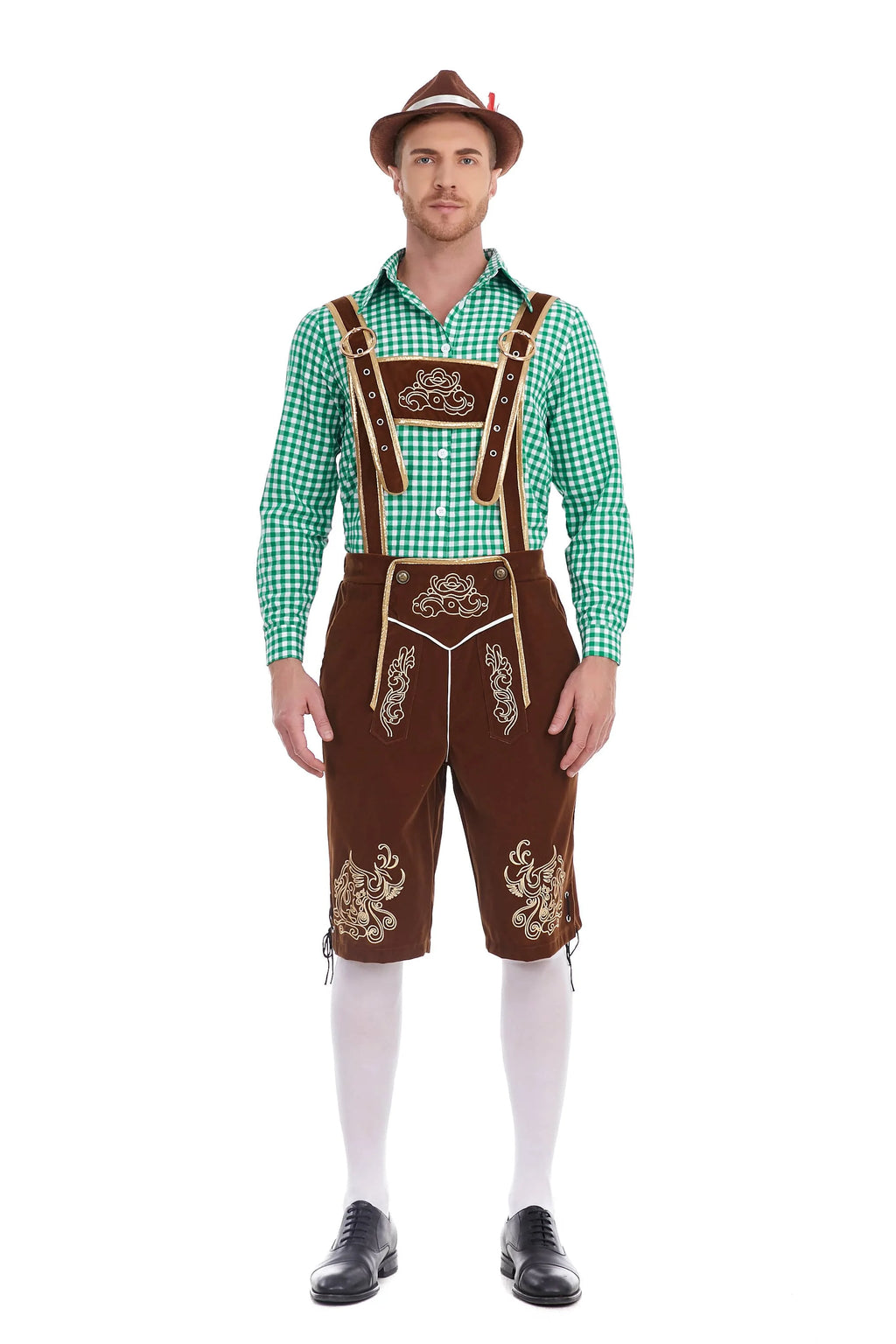 3-Delers Lederhosen Oktoberfest Antrekk for Menn