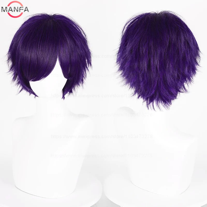 Kort Rett Cosplay-Parykk (30 cm)