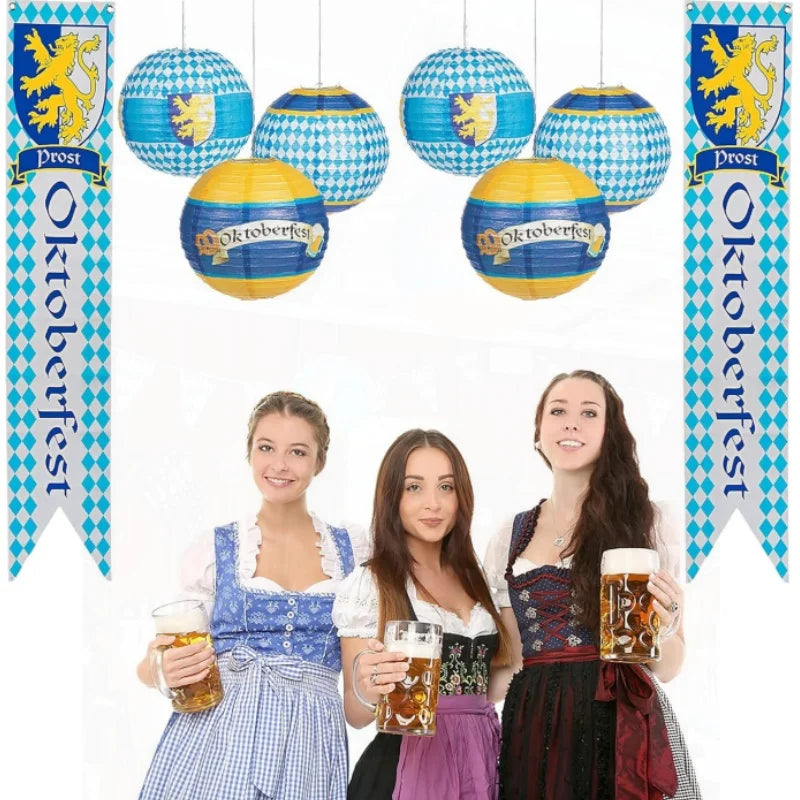 Oktoberfest Hengende Papirlykter Sett