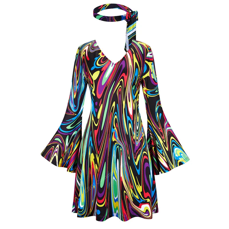 70-talls Hippie & Disko Kostyme for Herrer