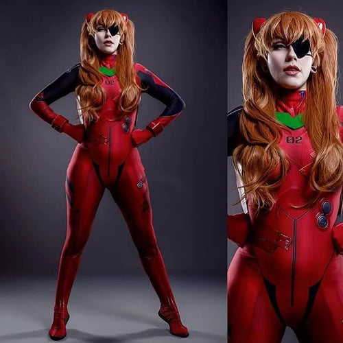 Asuka Langley Cosplay Drakt
