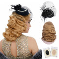 Lang 1920-talls Finger Wave Gatsby Parykk