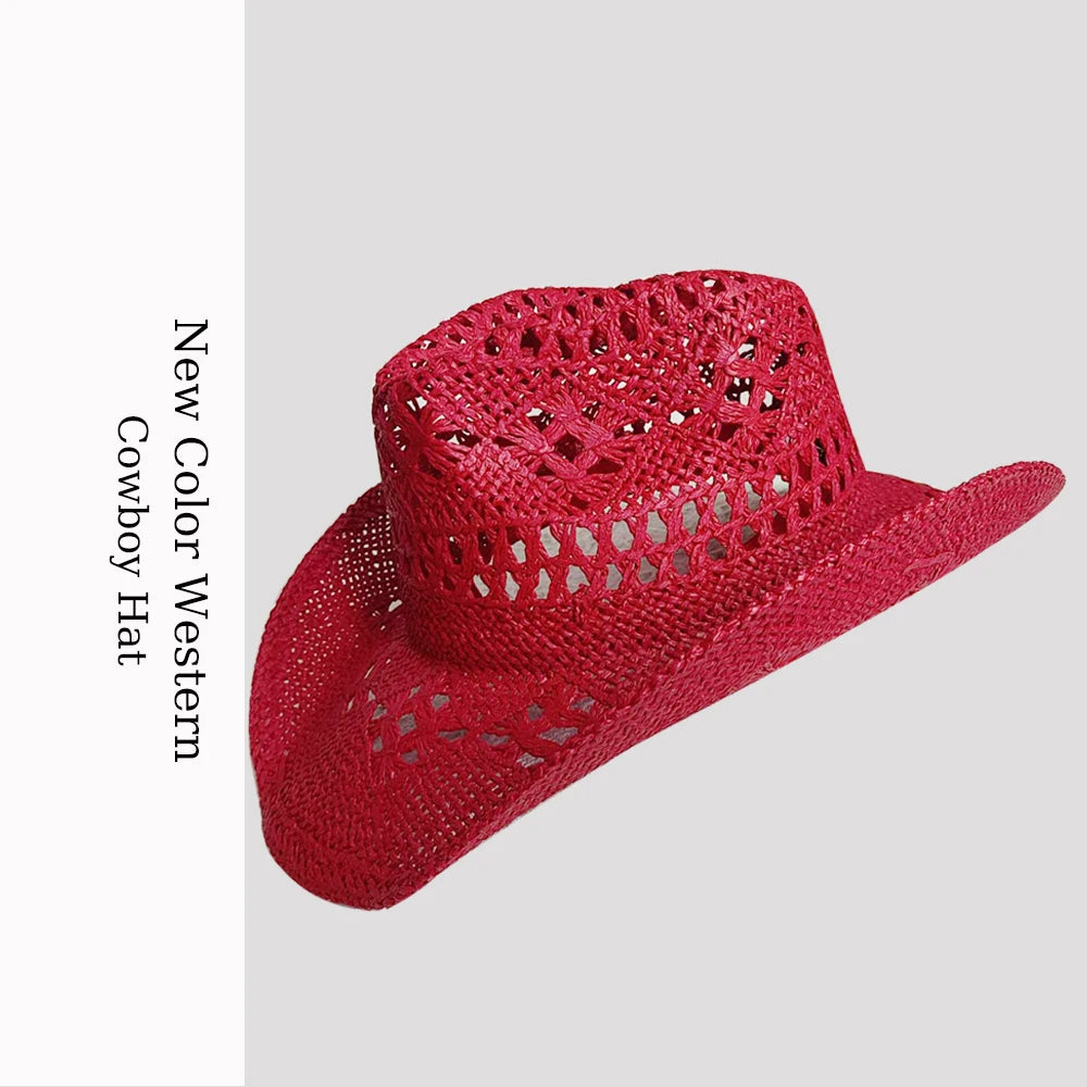 Retro Strå-Cowboyhatt