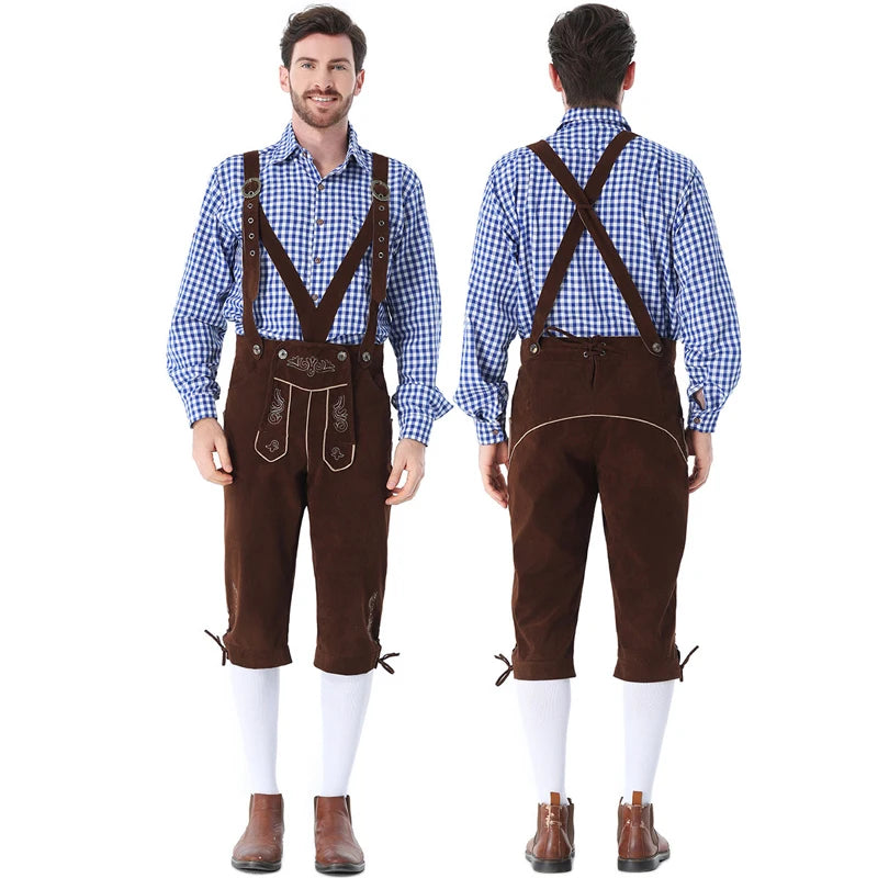 München Lederhosen i Kunstskinn for Herre