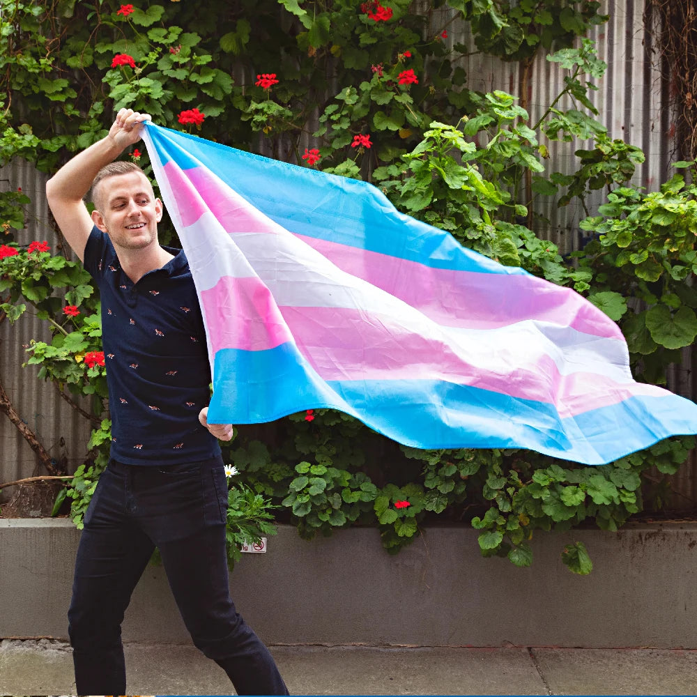 Transgender & Pride Polyesterflagg 90x150cm
